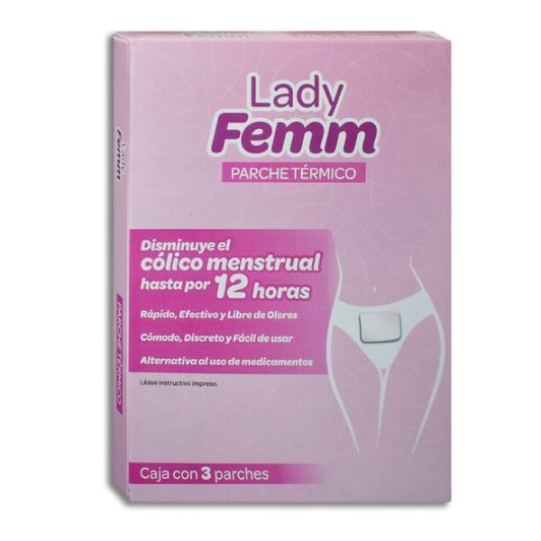 Lady Femm Caja con 3 Parches Térmicos – Farmacia Sanorim