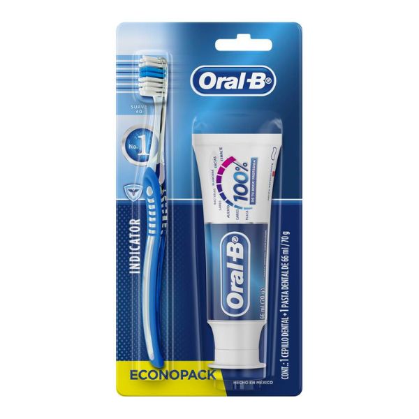 Econopack Oral+B Cepillo Dental + Pasta Dental 70 g – Farmacia Sanorim