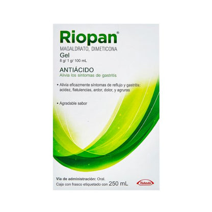 Riopan (Magaldrato/Dimeticona) 8 g/1 g/100 ml Frasco con 250 ml