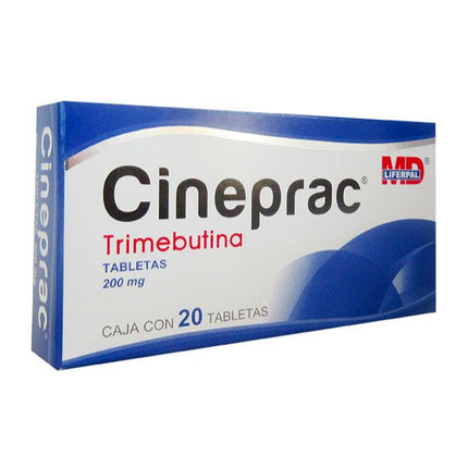 Cineprac (Trimebutina) 200 mg Caja con 20 Tabletas