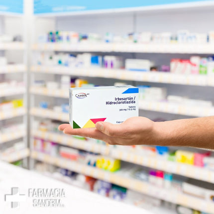 Irbesartán / Hidroclorotiazida 300 Mg / 12.5 Mg Caja con 28 Tabletas Camber Laboratorios