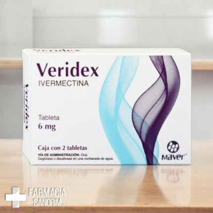Veridex (Ivermectina) 6 mg Caja con 2 Tabletas