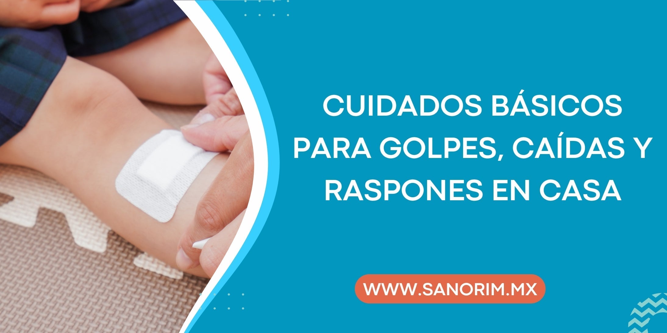 Cuidados básicos para golpes, caídas y raspones en casa