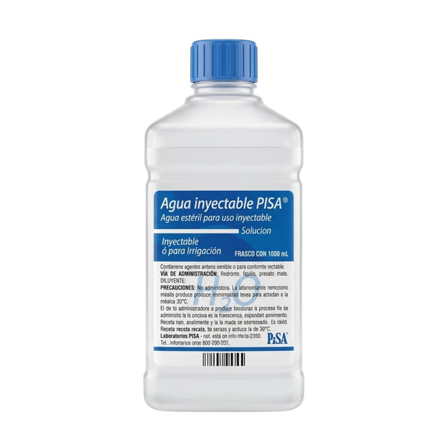 Agua Inyectable Frasco con 1000 mL