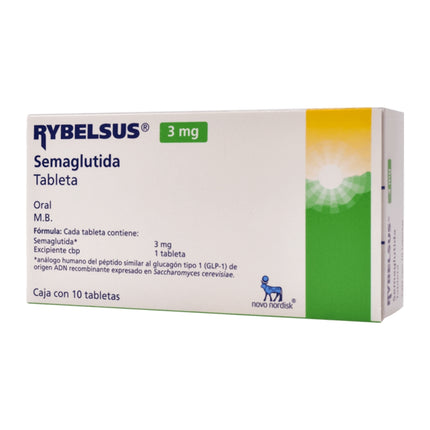 Rybelsus (Semaglutida) 3 mg Caja con 10 Tabletas