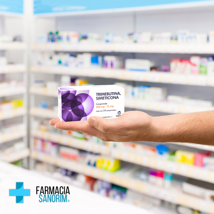 Trimebutina/Simeticona 200 mg /75 mg Caja con 24 Comprimidos