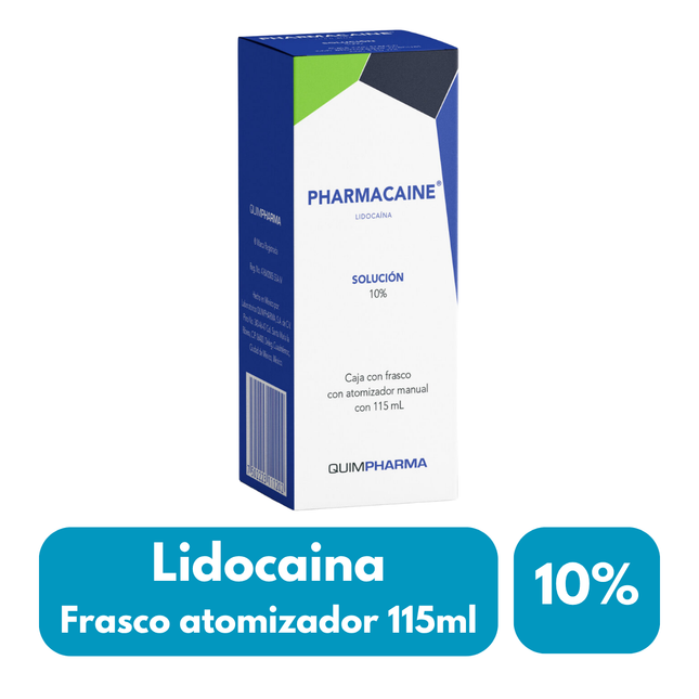 Pharmacaine (Lidocaina) Solucion 10% Frasco 115 mL