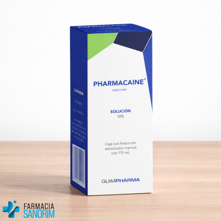 Pharmacaine (Lidocaina) Solucion 10% Frasco 115 mL
