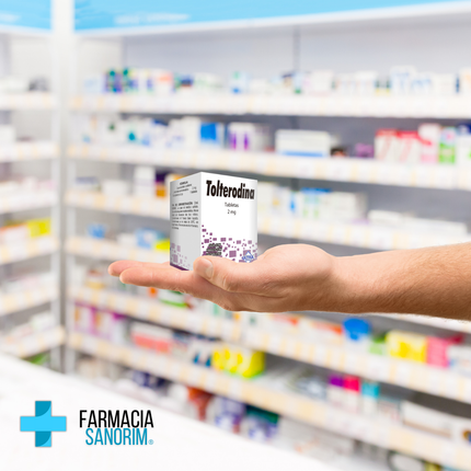 Tolterodina 2 mg Caja con 14 Tabletas