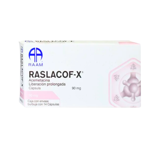 Acemetacina Raslacof-X 90 mg 14 Capsulas RAAM
