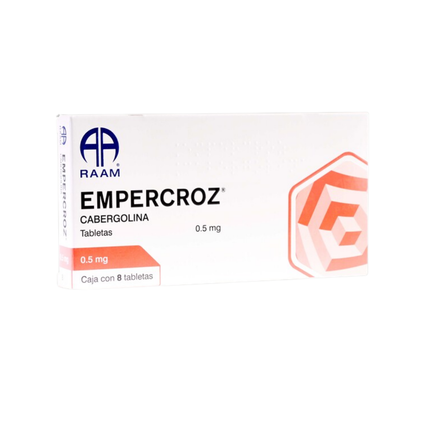 Cabergolina 0.5 mg 8 Tabletas Empercroz RAAM