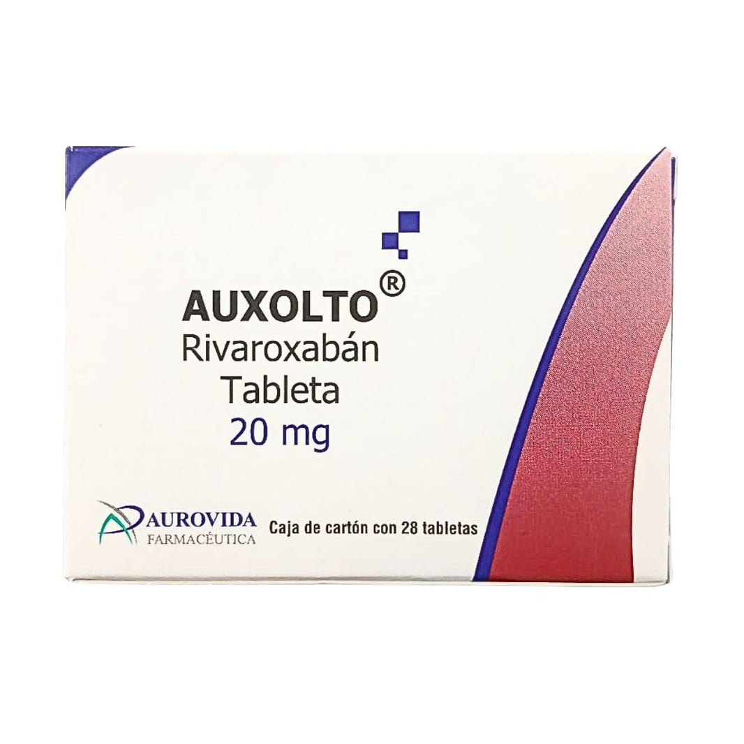 Auxolto (Rivaroxabán) 20 mg Caja con 28 Tabletas | Aurovida Farmacéuti ...