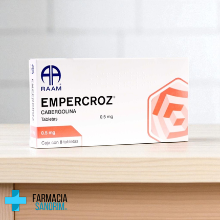 Cabergolina 0.5 mg 8 Tabletas Empercroz RAAM