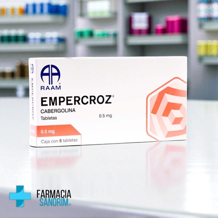 Cabergolina 0.5 mg 8 Tabletas Empercroz RAAM