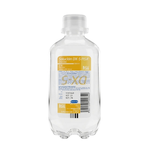 Solucion Dx-5 Pisa Glucosa 5% Frasco con 250 mL