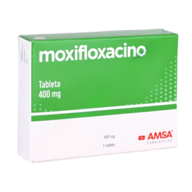 Moxifloxacino 400mg  Caja con 7 Tabletas Amsa
