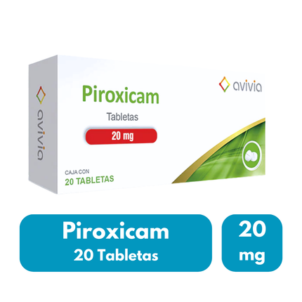 Piroxicam 20 mg Caja con 20 Tabletas
