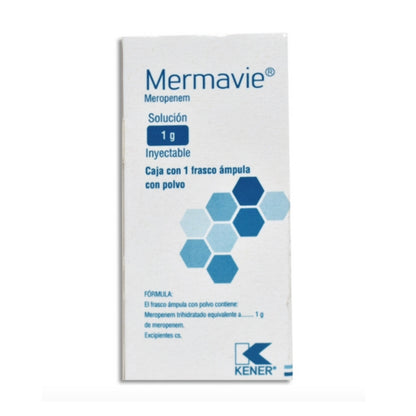 Mermavie (Meropenem) 1 g frasco ámpula Laboratorios Kenner