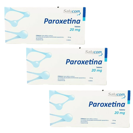 Paroxetina 20 mg Caja con 10 Tabletas