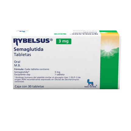 Rybelsus (Semaglutida) 3 mg Caja con 30 Tabletas
