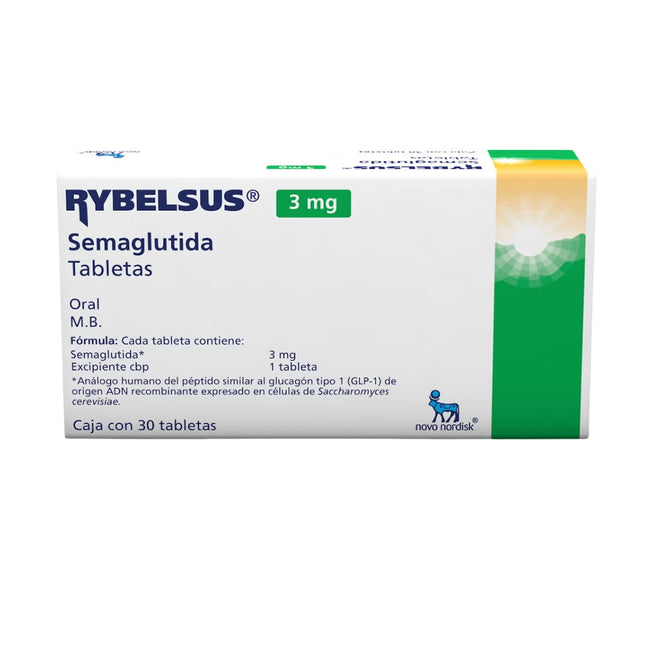 Rybelsus (Semaglutida) 3 mg Caja con 30 Tabletas