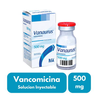 Vanaurus (Vancomicina) 500mg Solución Inyectable