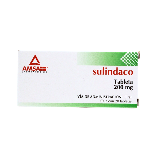 Sulindaco 200 mg Caja Con 20 Tabletas