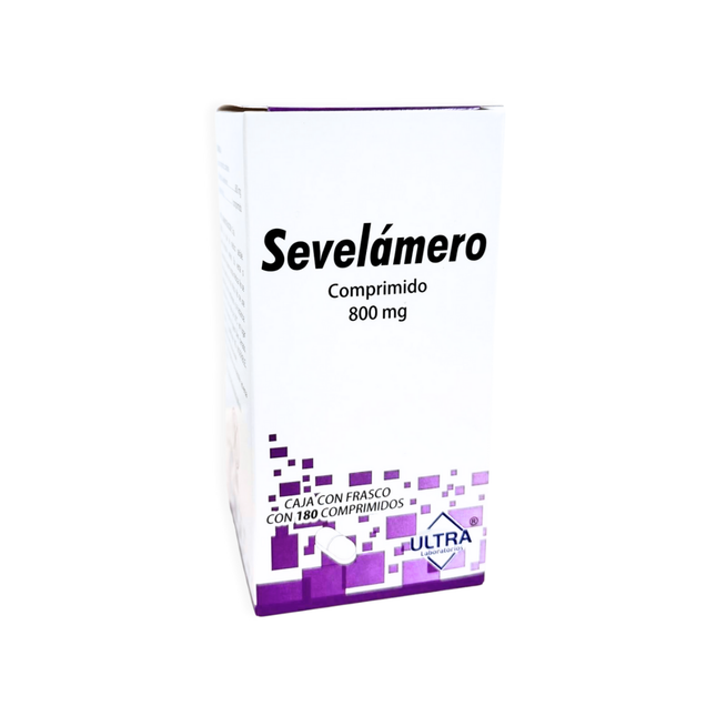 Sevelamero 800mg Caja con 180 Comprimidos