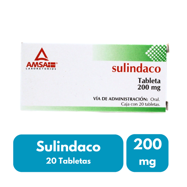 Sulindaco 200 mg Caja Con 20 Tabletas