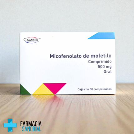 Micofenolato de mofetilo 500mg Caja con 50 Comprimidos Camber Pharma