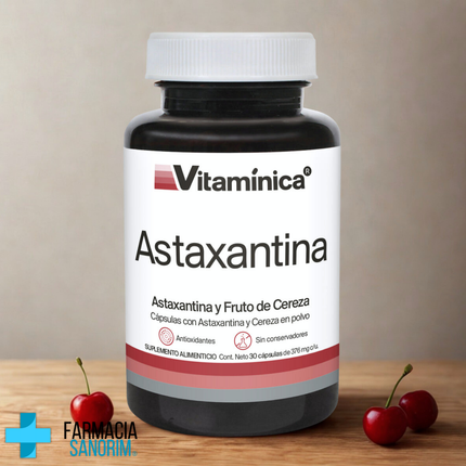 Astaxantina 20 mg Caja con 30 Cápsulas