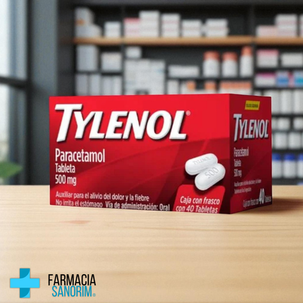 Paracetamol 500mg Tylenol 40 Tabletas