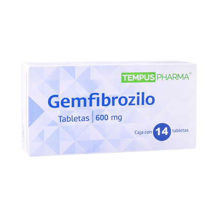 Gemfibrozilo 600 mg Caja C/14 Tabletas Tempus Pharma