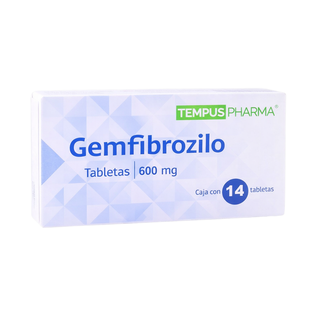 Gemfibrozilo 600 mg Caja C/14 Tabletas Tempus Pharma