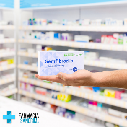 Gemfibrozilo 600 mg Caja C/14 Tabletas Tempus Pharma