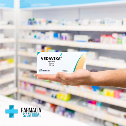 Vedavixa (Sertralina) 50 mg Caja con 14 Tabletas