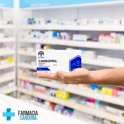 Duloxetina Carbopril 60mg 14 Capsulas de Liberación Retardada RAAM