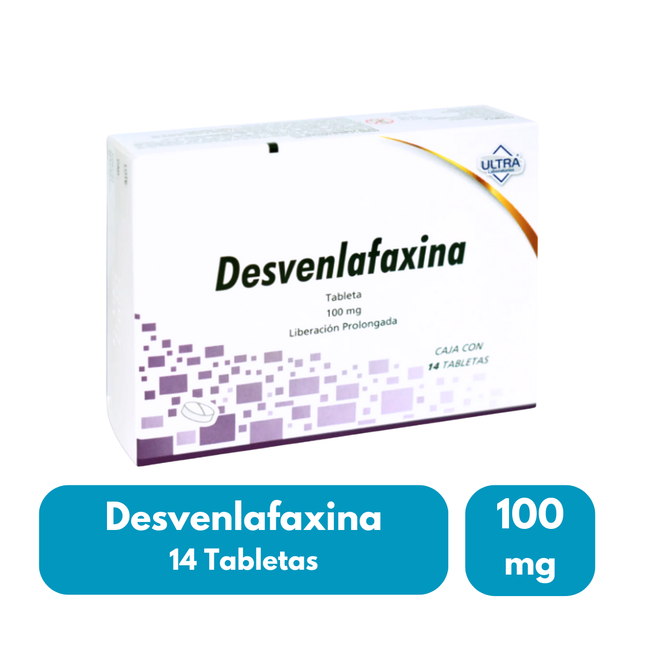 Desvenlafaxina 100 mg Liberación Prolongada Caja C/28 Tabletas Ultra