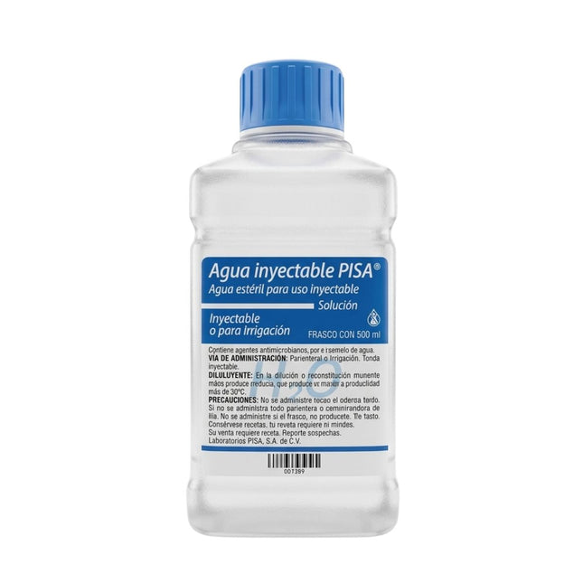 Agua Inyectable Pisa Exclusiva en Irrigación 500 mL