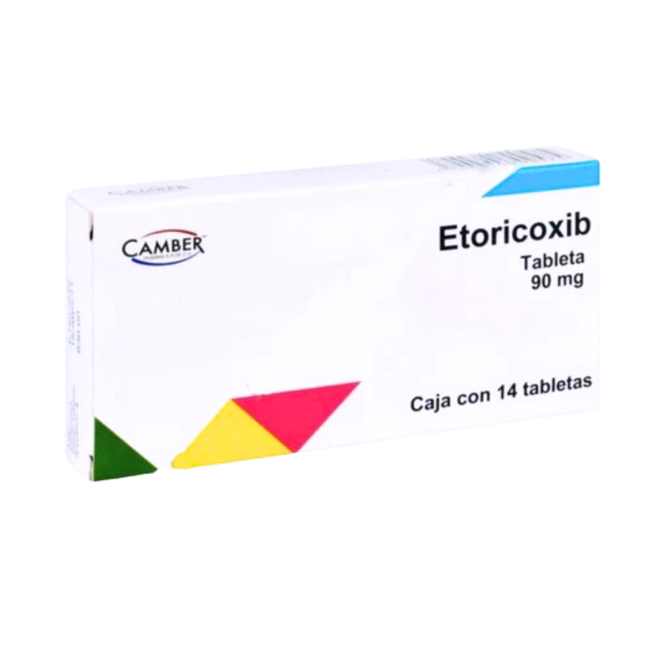 Etoricoxib 90 mg Caja con 14 Tabletas