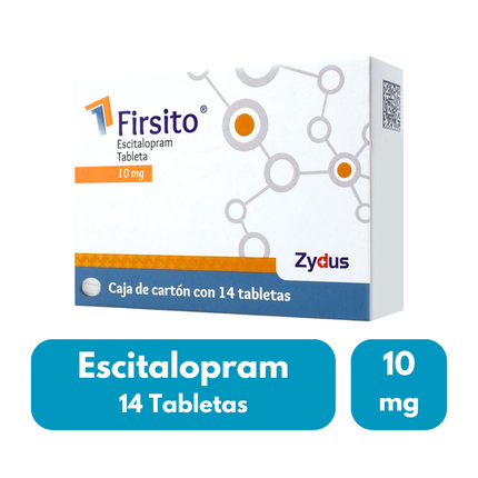 Firsito (Escitalopram) 10mg Caja con 14 Tabletas