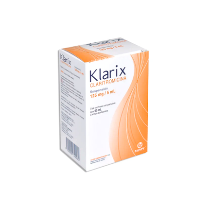 Klarix (Claritromicina) 125 mg 60 ml Suspension Maver