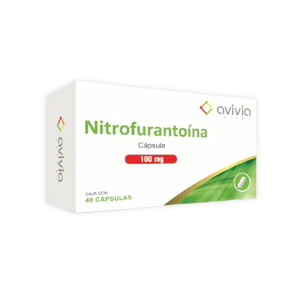 Nitrofurantoina 100 mg Caja con 40 Cápsulas Avivia