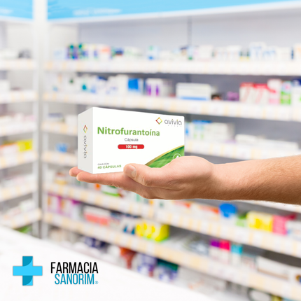 Nitrofurantoina 100 mg Caja con 40 Cápsulas Avivia