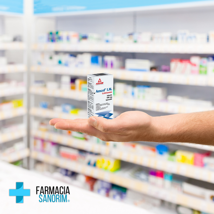 Amcef (Ceftriaxona) 500 mg Caja con 1 Ampolleta con Diluyente 3.5 ml Intramuscular