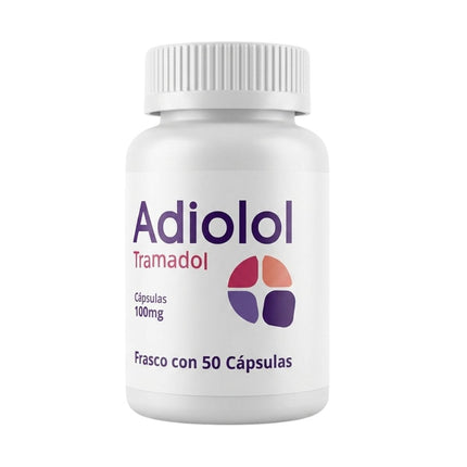 Adiolol (Tramadol) 100 mg Frasco con 50 Cápsulas