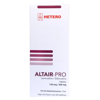 Altair Pro (Lamivudina Zidovudina) Frasco con 60 Tabletas