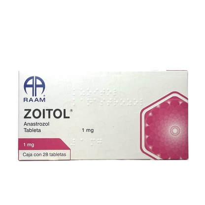 Zoitol Anastrozol 1 Mg  Caja Con 28 Tabletas