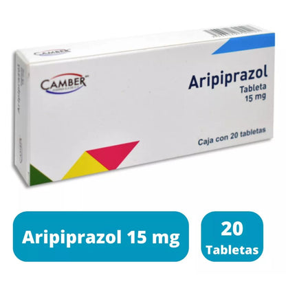 Aripiprazol 15 mg Caja con 20 Tabletas Camber Pharma