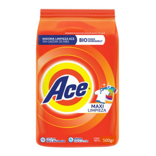 Ace 500g Detergente en Polvo Limpieza Completa